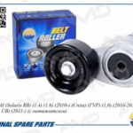 Ролик ремня поликлинового натяжной (с натяжителем) HYUNDAI Solaris RB, 1.4, 1.6, 2010-, Creta, ГУР, 1,6, 2016-2018, KIA Rio UB, 2011-, с натяжителем AMDGTI39210 AMD