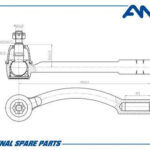 Наконечник рулевой левый HYUNDAI Solaris RB, 2010- AMDTE197 AMD