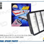 Фильтр воздушный MITSUBISHI Lancer IX CS_A, 1,3, 1,6, 2,0, 2003-, Outlander CU_W, 2,0, 2,4, 2003-2008 AMDFA793 AMD