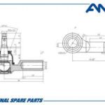 Наконечник рулевой правый AMD TE355R