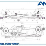 Трапеция стеклоочистителя HYUNDAI Solaris RB, 2010-, KIA Rio UB, 2011- AMDSWL115 AMD