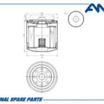 Фильтр масляный AMD FL251