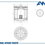 Фильтр масляный AMD FL341