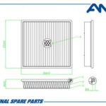 Фильтр воздушный AMD FA883