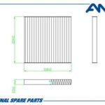 Фильтр салонный угольный AMD FC993C