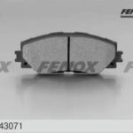 Колодки тормозные дисковые Toyota Auris 07-, Corolla 02-, RAV4 III 05-, Verso S 10- FENOX