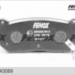 Колодки тормозные дисковые Kia Carens 02-, Clarus 96-, Shuma 97-01, Shuma II 01-04 FENOX