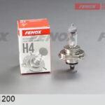 Лампа галогеновая головного света H4 P43t 12V 60/55W картон 1шт FENOX