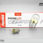 Лампа накаливания сигнальная T4W BA9s 12V 4W 2300K PRIME.LT картон 10шт цена за 1шт FENOX B1700