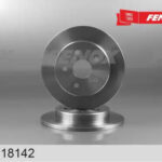 ДИСК ТОРМОЗНОЙ Задний, 281*44,3*12мм, 5 отверст. Toyota Camry 18-, RAV 4 18- FENOX