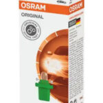 Лампа накаливания приборной панели BAX10d B8.5d Original 12V 2W картон 10шт цена за 1шт OSRAM