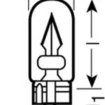 Лампа накаливания сигнальная W3W W2.1x9.5d Original 12V 3W картон 10шт цена за 1шт OSRAM
