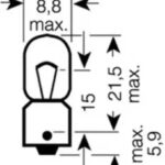 Лампа накаливания сигнальная T4W BA9s Original 12V 4W картон 10шт цена за 1шт OSRAM