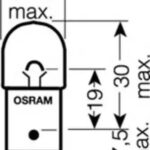 Лампа накаливания сигнальная R10W BA15s Original 12V 10W картон 10шт цена за 1шт OSRAM