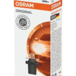 Лампа накаливания приборной панели BAX10d B8.5d Original 12V 1,2W картон 10шт цена за 1шт OSRAM