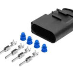 Разъем 1J0973824 (4pin) 4 контакта блок фары, подкапотный для Audi, Seat, Skoda, Volkswagen. CARGEN