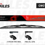 Щетка стеклоочистителя каркасная 330 мм (13 дюймов) (адаптеры HOOK 9x3/9x4) CWC13AC MILES