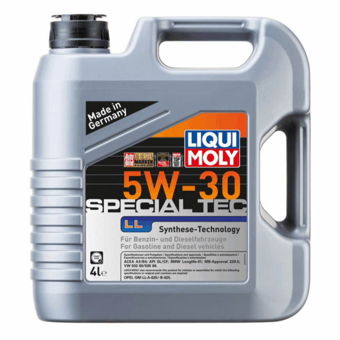 Масло моторное синтетическое НС-Special Tec LL 5W-30 SL A3/B4 4л (2339) 7654 LIQUI MOLY — изображение 1