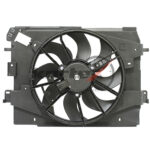 Вентилятор радиатора Renault Logan II (12-) AC+Lada Vesta (15-) (LFK 0979) с кожухом KORTEX KFD076