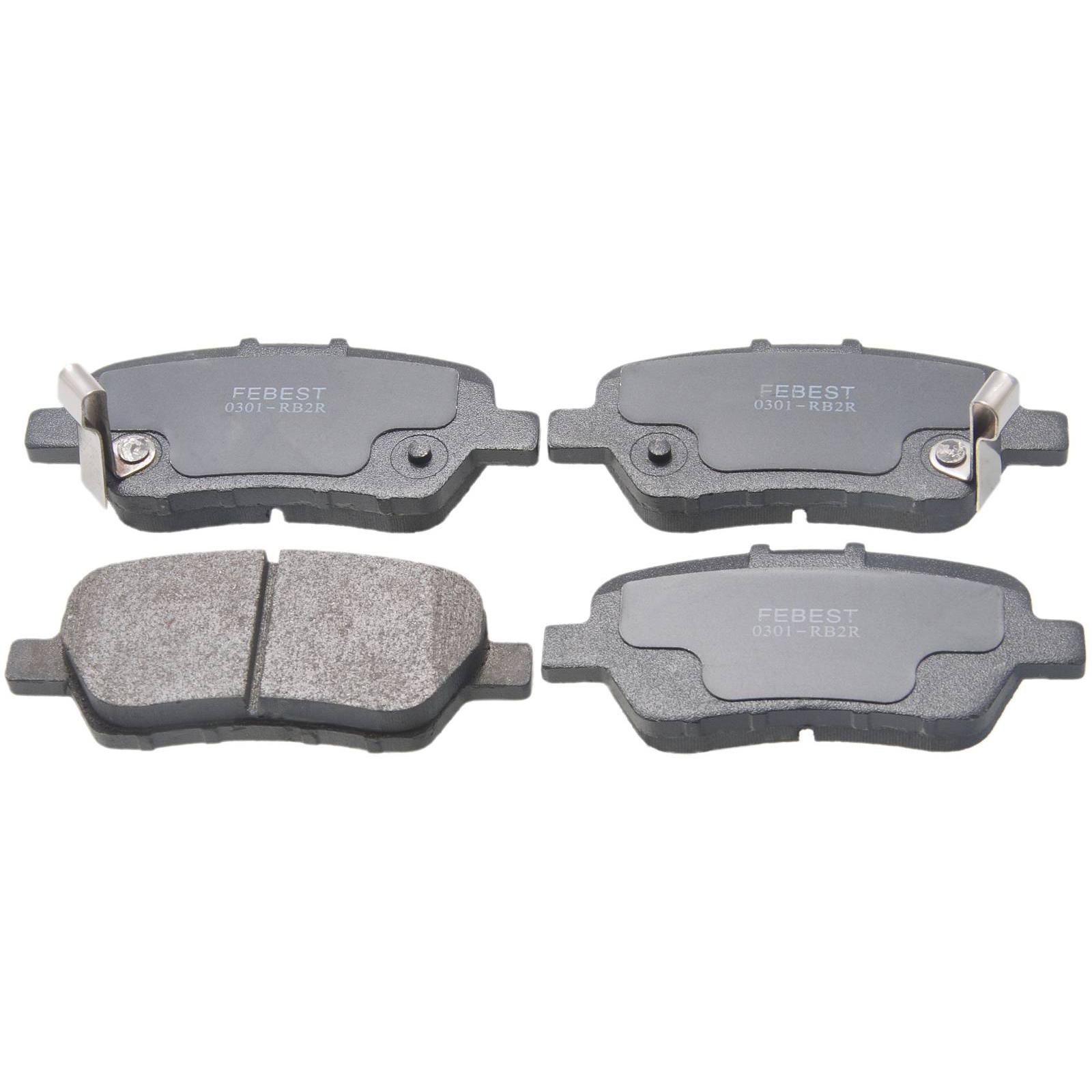 0301-RB2R.jpg Колодки задние 0301-RB2R FEBEST — изображение 1