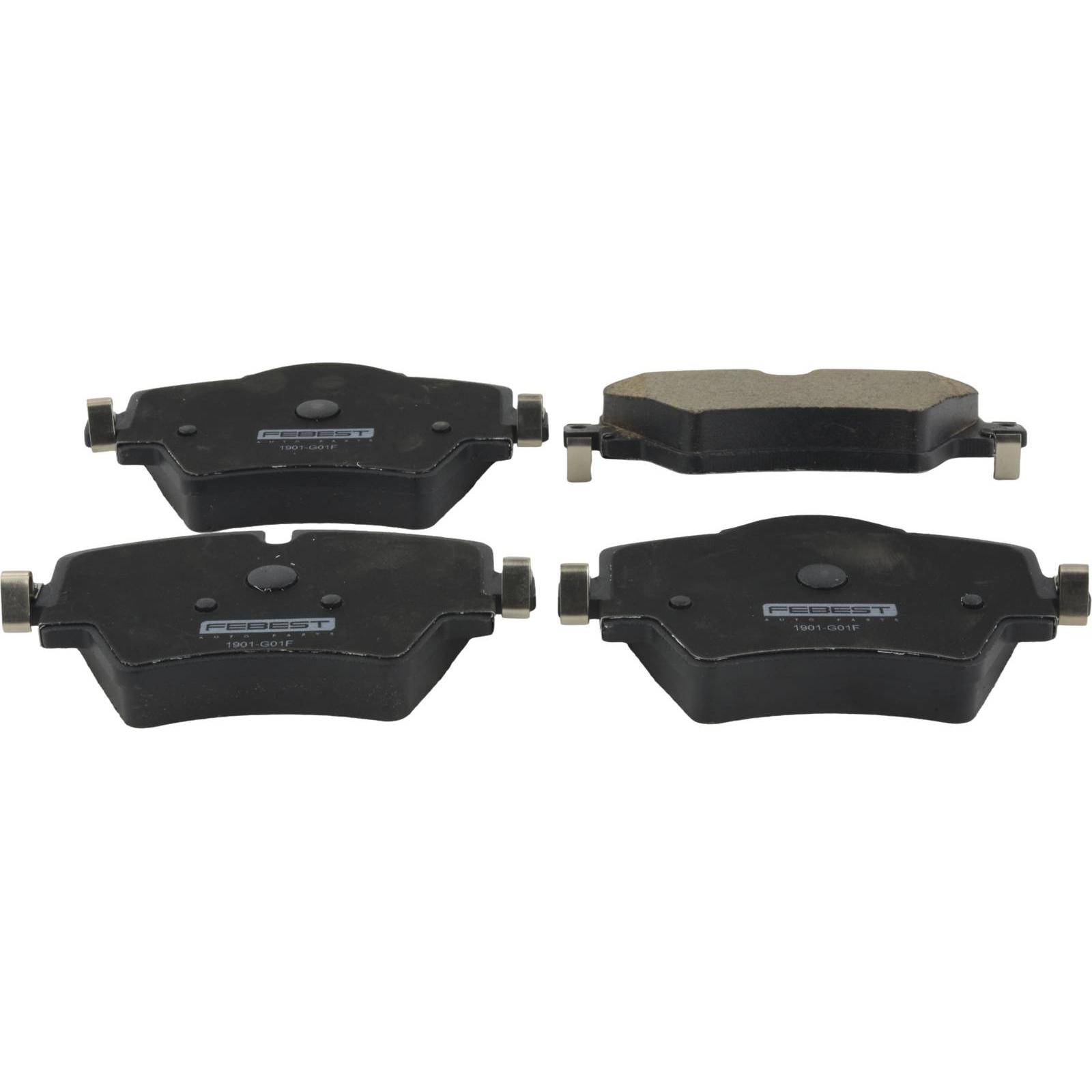 1901-G01F.jpg КОЛОДКИ ТОРМОЗНЫЕ ПЕРЕДНИЕ (НА ОБЕ СТОРОНЫ) 1901-G01F FEBEST — изображение 1