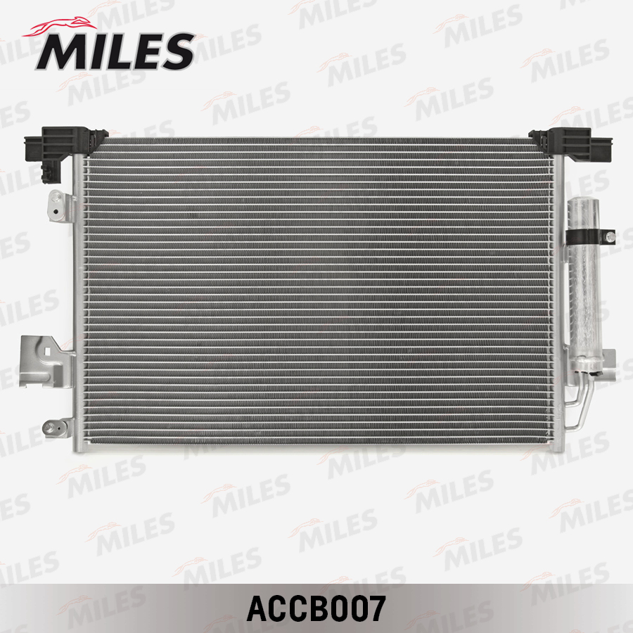 ACCB007-MILES Радиатор кондиционера (паяный) MITSUBISHI LANCER / OUTLANDER 1.5-2.4/2.2D 07-) ACCB007 — изображение 1