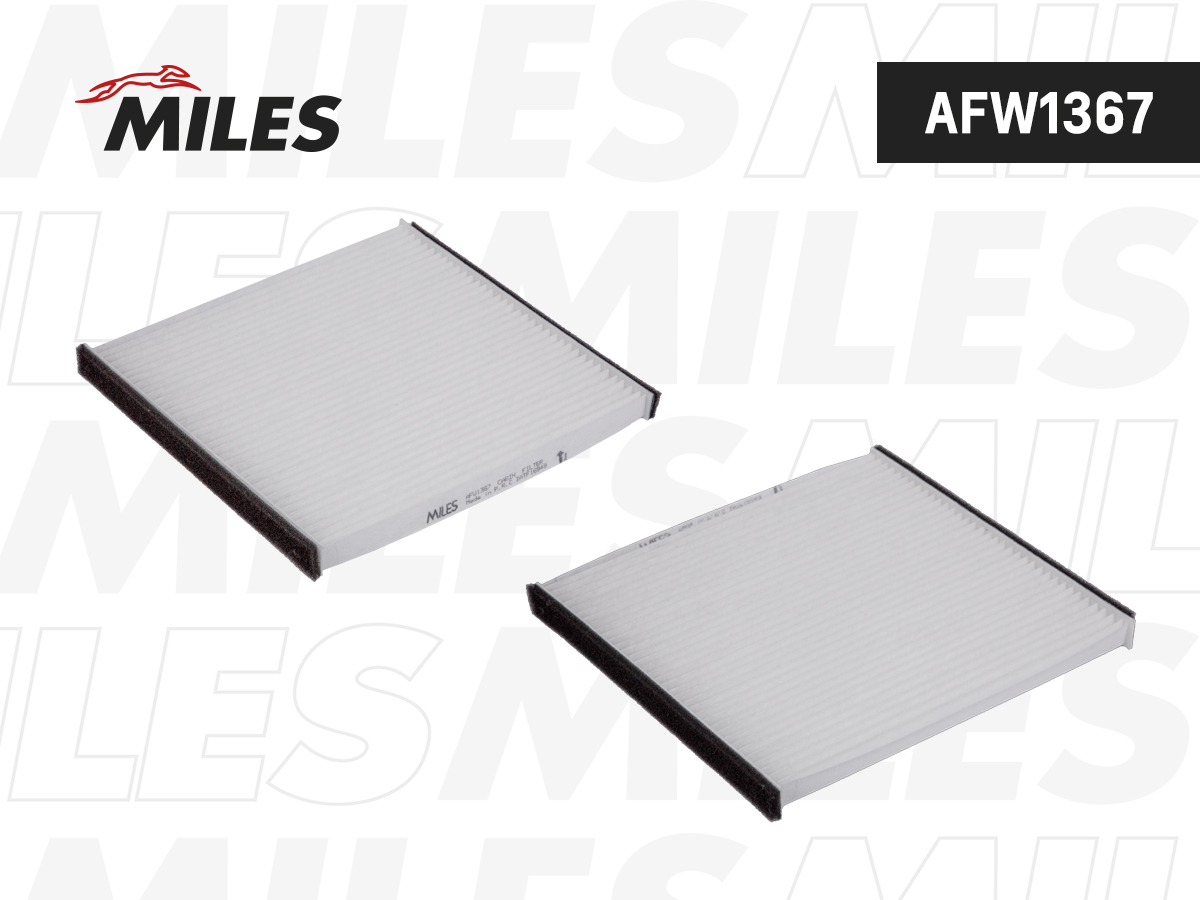 AFW1367-MILES Фильтр салона TOYOTA LEXUS RX300 /RX330 00- IS200 /IS300 00- (FILTRON K1412, VIC AC-103E) AFW1367 MILES — изображение 1