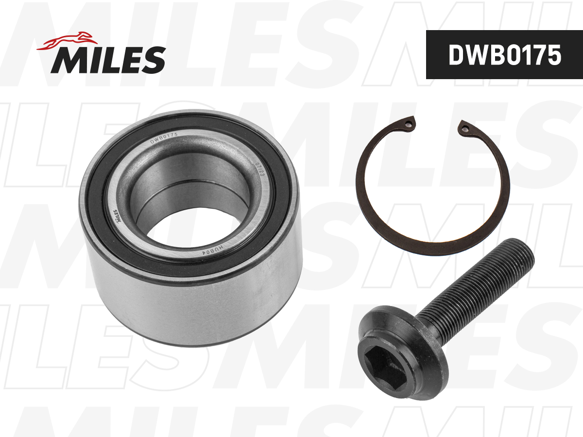 DWB0175-MILES Подшипник ступицы AUDI A3/SKODA OCTAVIA/VW GOLF/BORA 96-06 пер. DWB0175 DWB0175-MILES — изображение 1