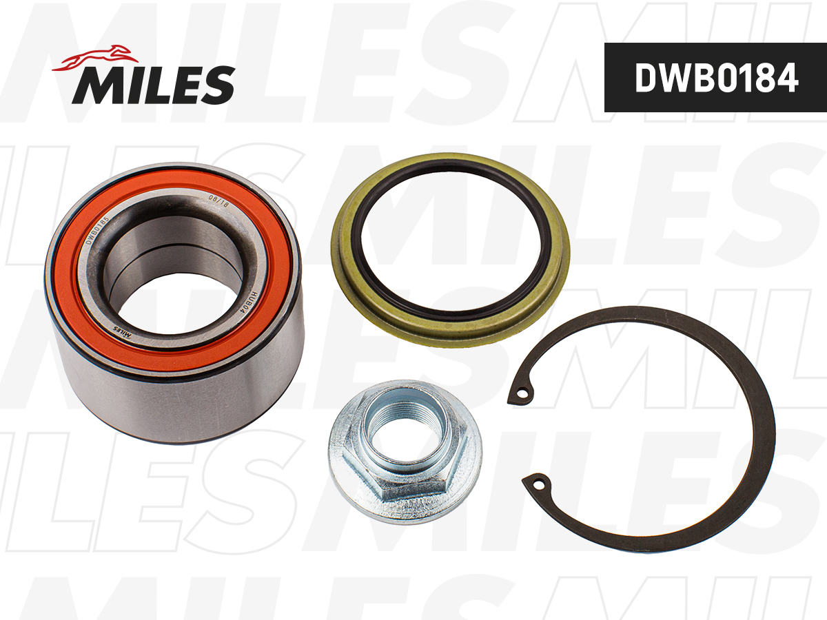 DWB0185-MILES Подшипник ступицы MAZDA 323/PREMACY/KIA SEPHIA 89-04 пер. DWB0185 DWB0185-MILES — изображение 1