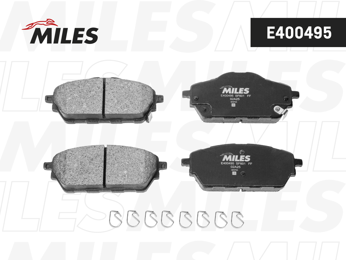 E400495-MILES Колодки тормозные GREAT WALL HAVAL H2 - передние E400495 E400495-MILES — изображение 1