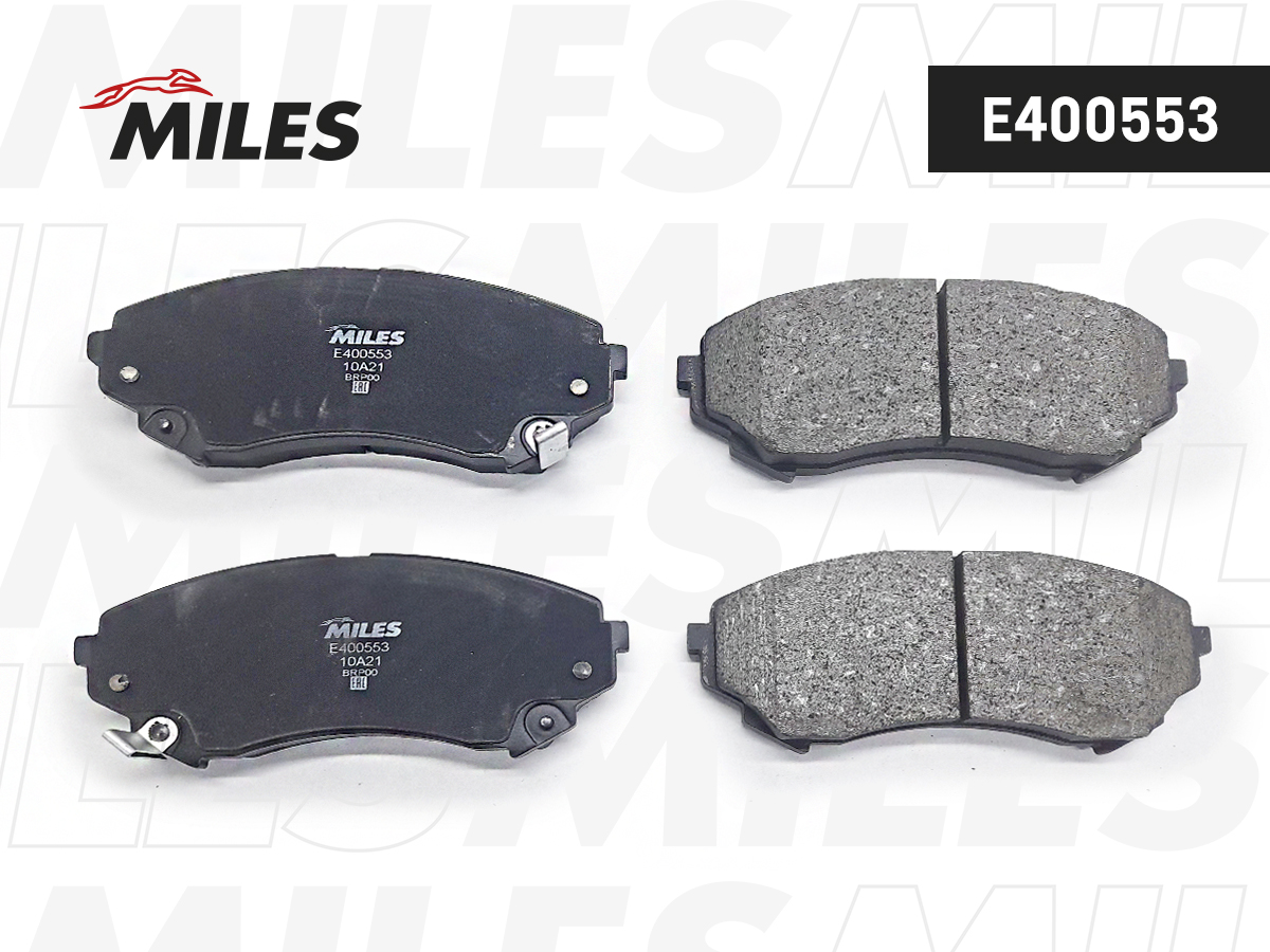 E400553-MILES Колодки тормозные передние (Смесь Low-Metallic) CADILLAC CTS 08- L162 мм. (TRW GDB4456) E400553 E400553-MILES — изображение 1