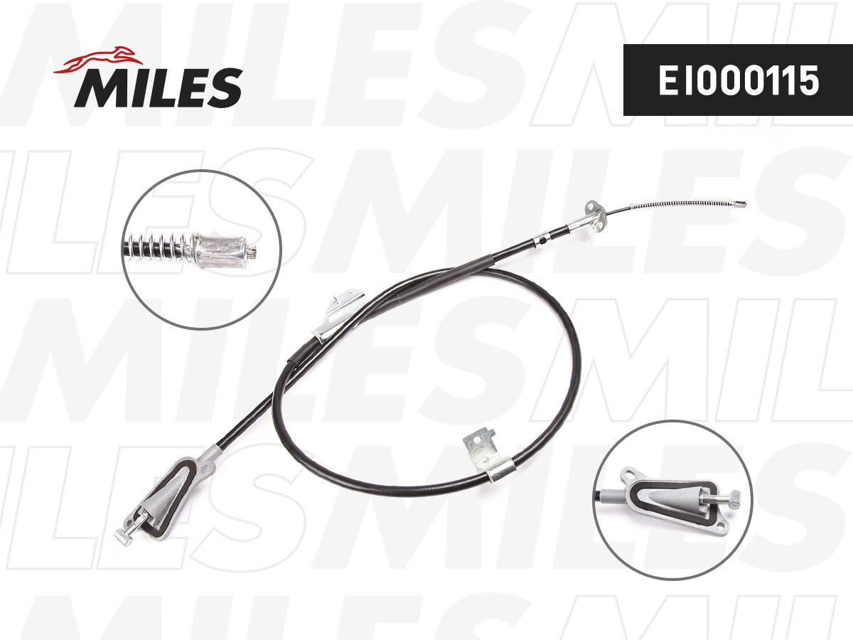 EI000115-MILES Трос стояночного тормоза правый задний NISSAN ALMERA 01- EI000115 EI000115-MILES — изображение 1