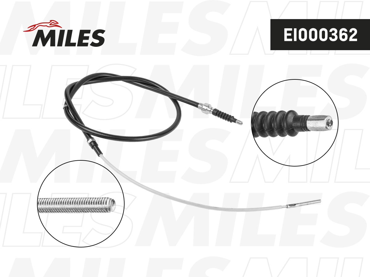 EI000362-MILES Трос стояночного тормоза VW GOLF III/VENTO EI000362 EI000362-MILES — изображение 1