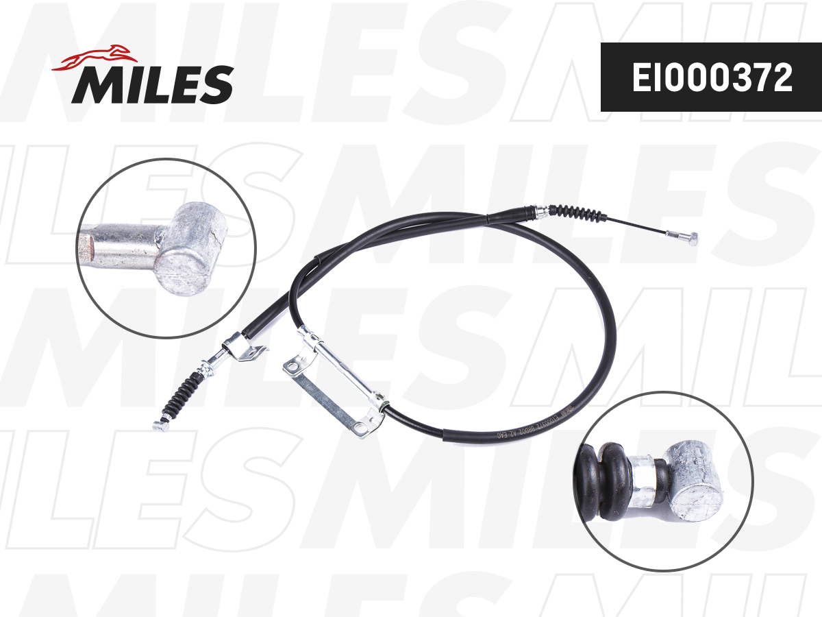 EI000372-MILES Трос стояночного тормоза правый KIA CARENS/SHUMA EI000372 EI000372-MILES — изображение 1
