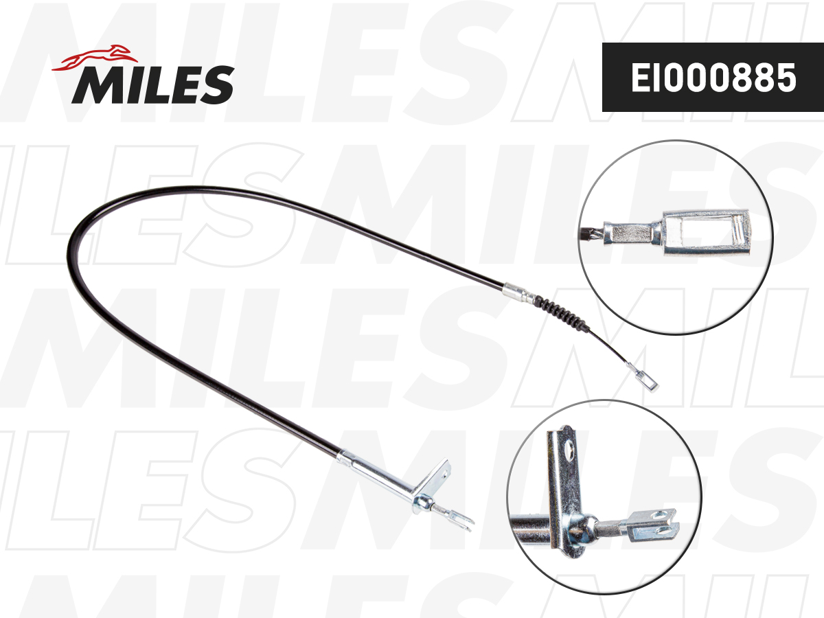 EI000885-MILES Трос стояночного тормоза правый MERCEDES BENZ W140 EI000885 EI000885-MILES — изображение 1