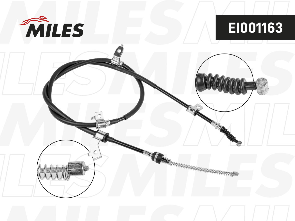 EI001163-MILES Трос стояночного тормоза правый MITSUBISHI L200 12/05- EI001163 EI001163-MILES — изображение 1