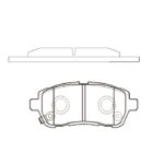 Колодки тормозные дисковые передние с антискрип. пла (старый арт. CKD-22) GK0145