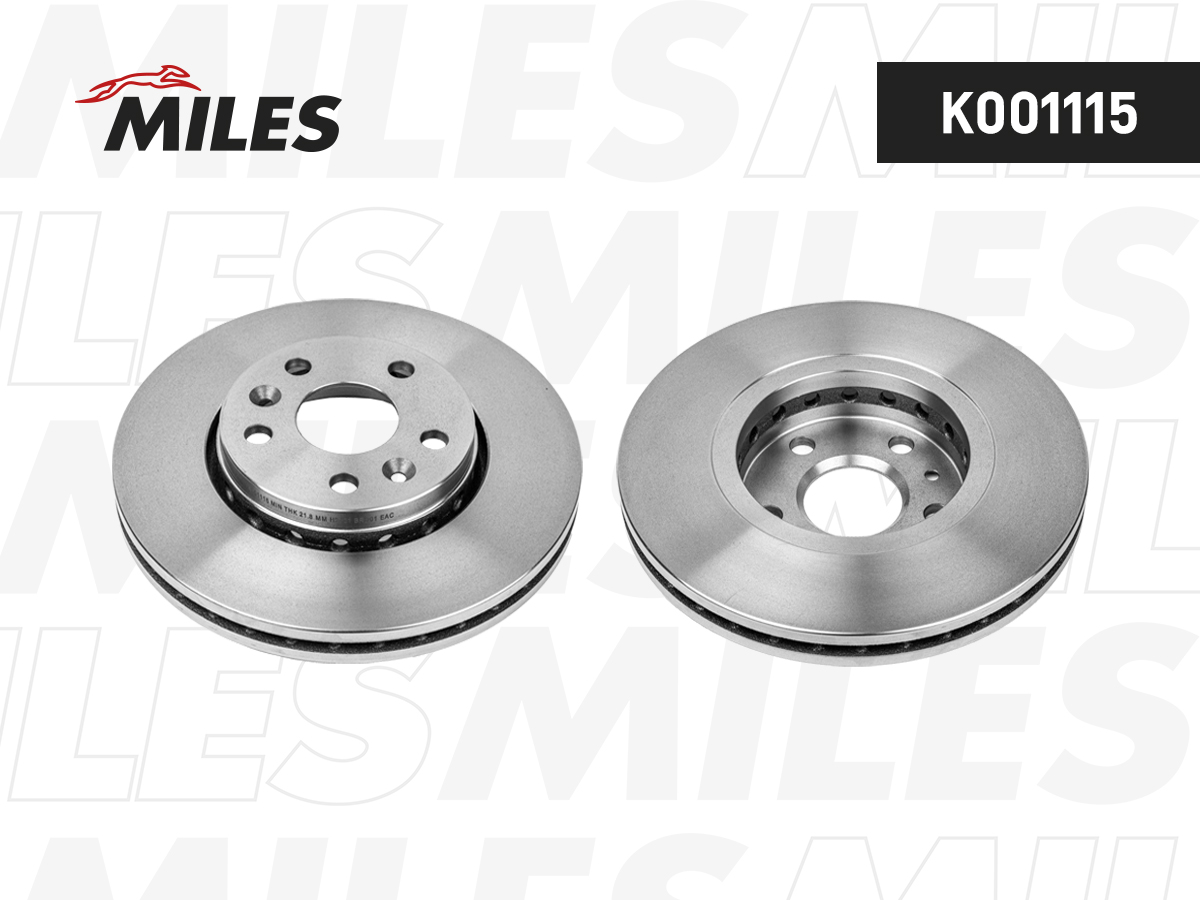 K001115-MILES Диск тормозной передний D280мм. RENAULT KANGOO 08- (TRW DF6110) K001115 — изображение 1