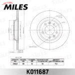 Диск тормозной задний D290мм. CITROEN C5 08-/PEUGEOT 407 04-/607 00- (TRW DF4351) K011687