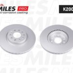 Диск тормозной (серия PRO с антикоррозионным покрытием) AUDI A3/VW GOLF V/VI/PASSAT/TIGUAN передний вент.D312мм.  K200387 MILES